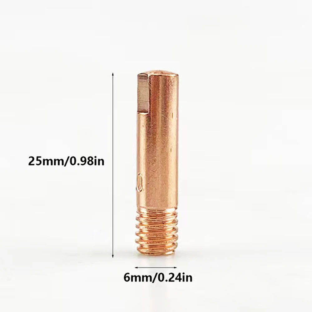 20pcs 14AK 15AK Mig mag torcia per saldatura pistola punta di contatto M6 rame 0.6/0.8/1.0/1.2mm