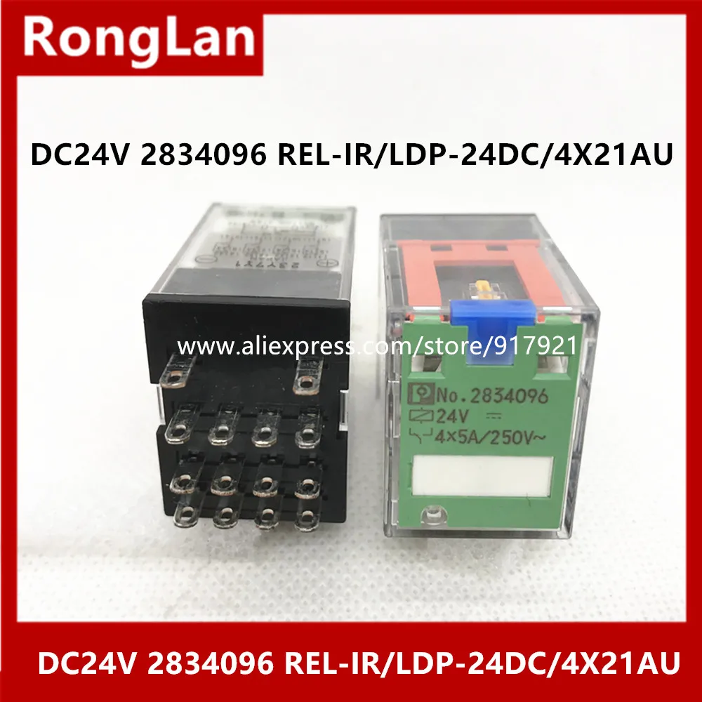 

[ZOB] Phoenix Contact industrial relay DC24V 2834096 REL-IR/LDP-24DC/4X21AU -2PCS