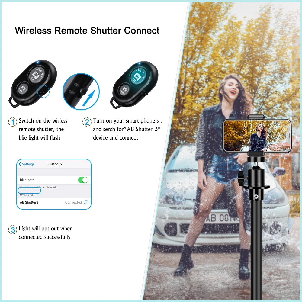 Tripod For Phone Tripod Stand Ring Light  1/4 Screw Head Flexible Selfie With Bluetooth Remote Control  Holder For Phone