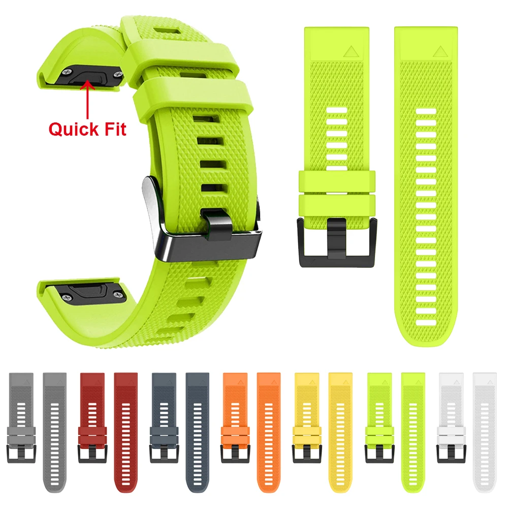 26 مللي متر 22 مللي متر 20 مللي متر Easyfit حزام الفرقة للغارمين فينيكس 6 6X 6S 5S 5 5X زائد 3HR سلف 935 945 ووتش سرعة الافراج سيليكون الفرقة