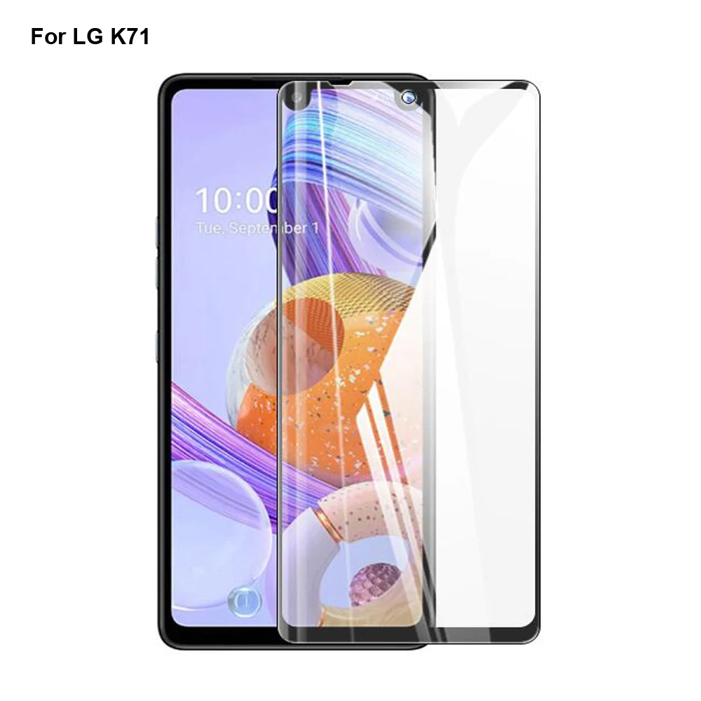 2PCs For LG K71 Glass Tempered Cover Tempered Glass Film For LG K 71 Protection Screen Protector Protective Film