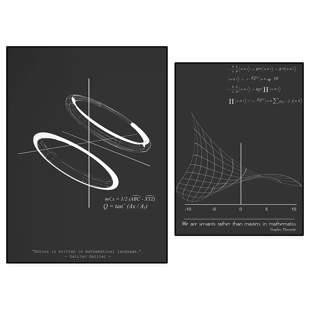 Science Charles Hermite Poster Quote-Equation Formula Math Chart-Mathematics/Physics Scandinavian Design Wall Art Minimalism