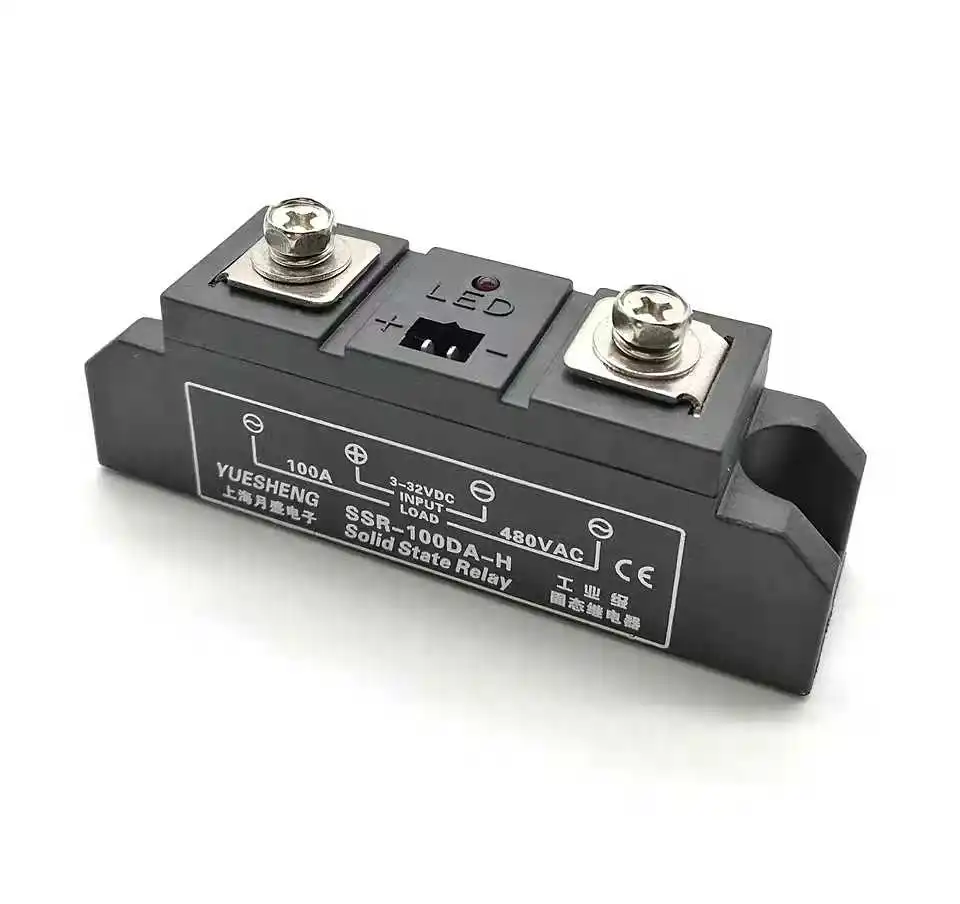 Single-phase Industrial Grade Solid State Relay DC Control AC SSR-120DA-H Contactless Relay 150A