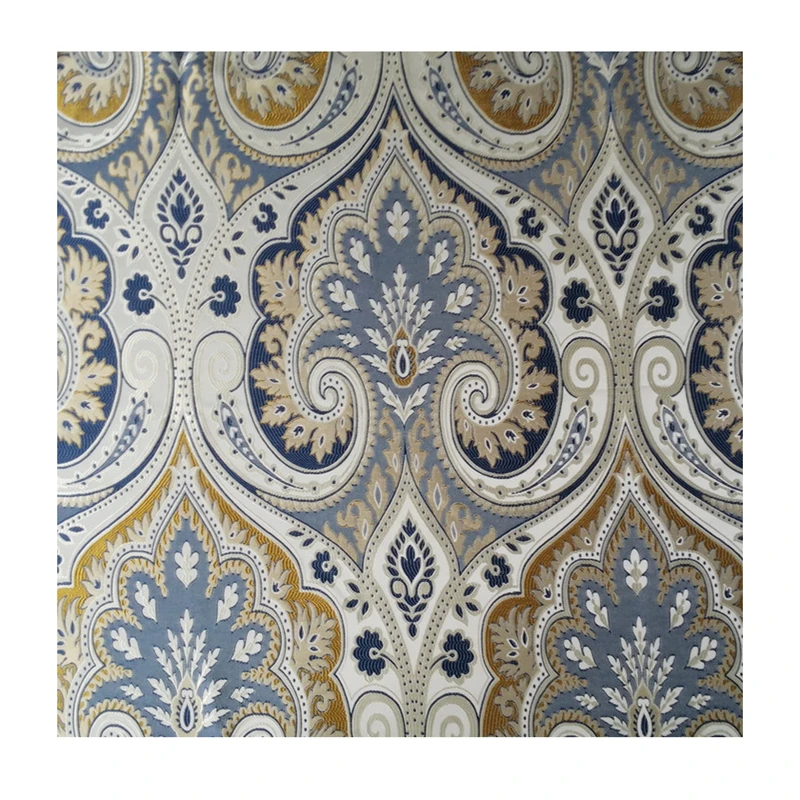 Classico Blu Paisley Jacquard Damascato Tessuto Tappezzeria Divano Poltrona Mobili Panno di Interni Tessuti 140 centimetri di Larghezza di Vendita