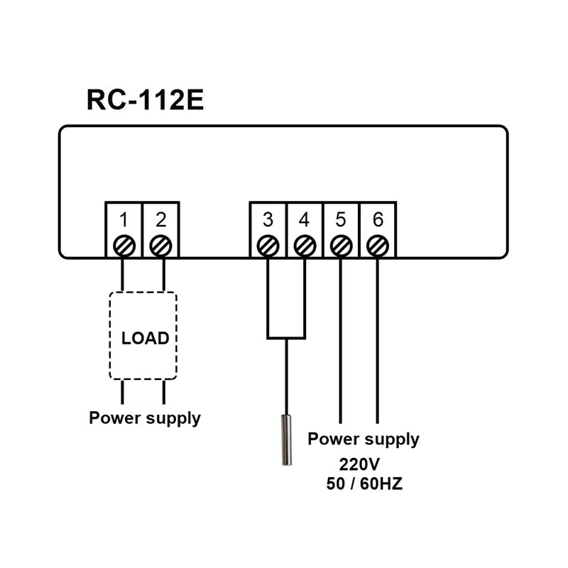 NTC 센서 LED 디스플레이가있는 AC 220V 30A 디지털 서모 스탯 온도 조절기 컨트롤러