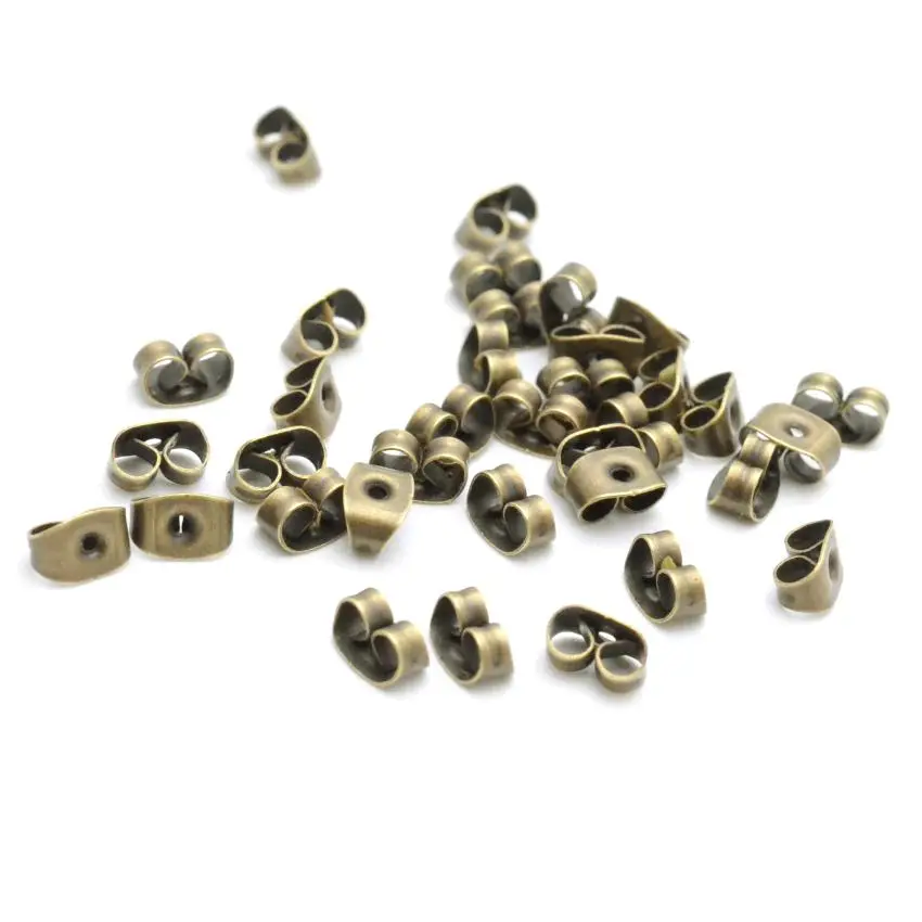 Ocena biżuterii Diy 6*4mm metalowy kolczyk tylna zaślepka DIY tworzenia biżuterii — zdjęcie 4