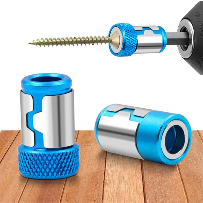 1Pc Universal Magnetic Ring Metal Screwdriver Bit Magnetic Ring For 6.35mm Shank Anti-Corrosion Drill Bit Magnet Powerful Ring