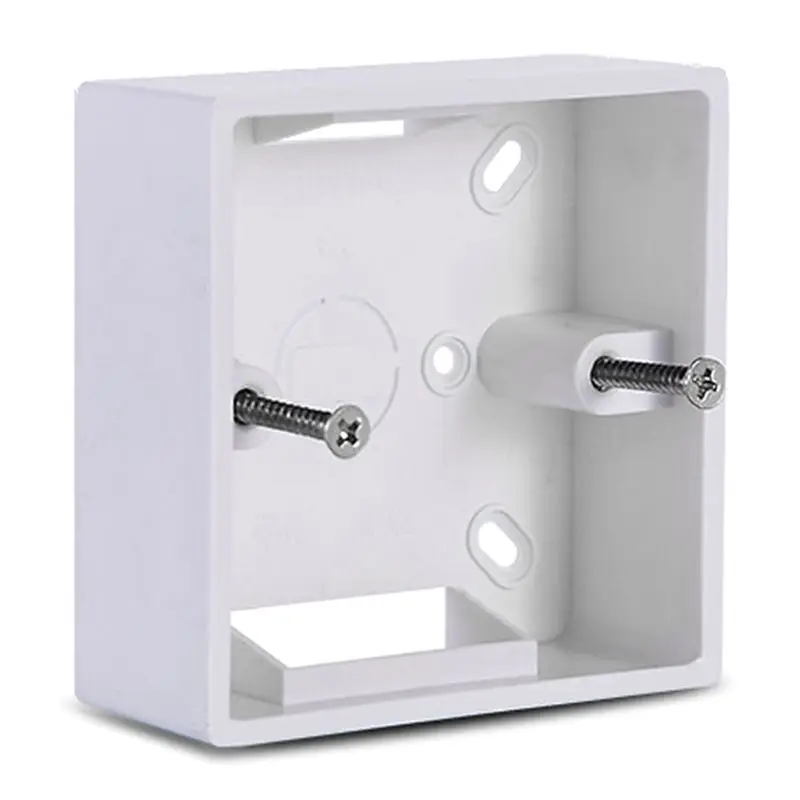 86X86 PVC Thickening Junction Box Wall Mount Cassette For Switch Socket Base Bottom Box Electrical Box Accessories