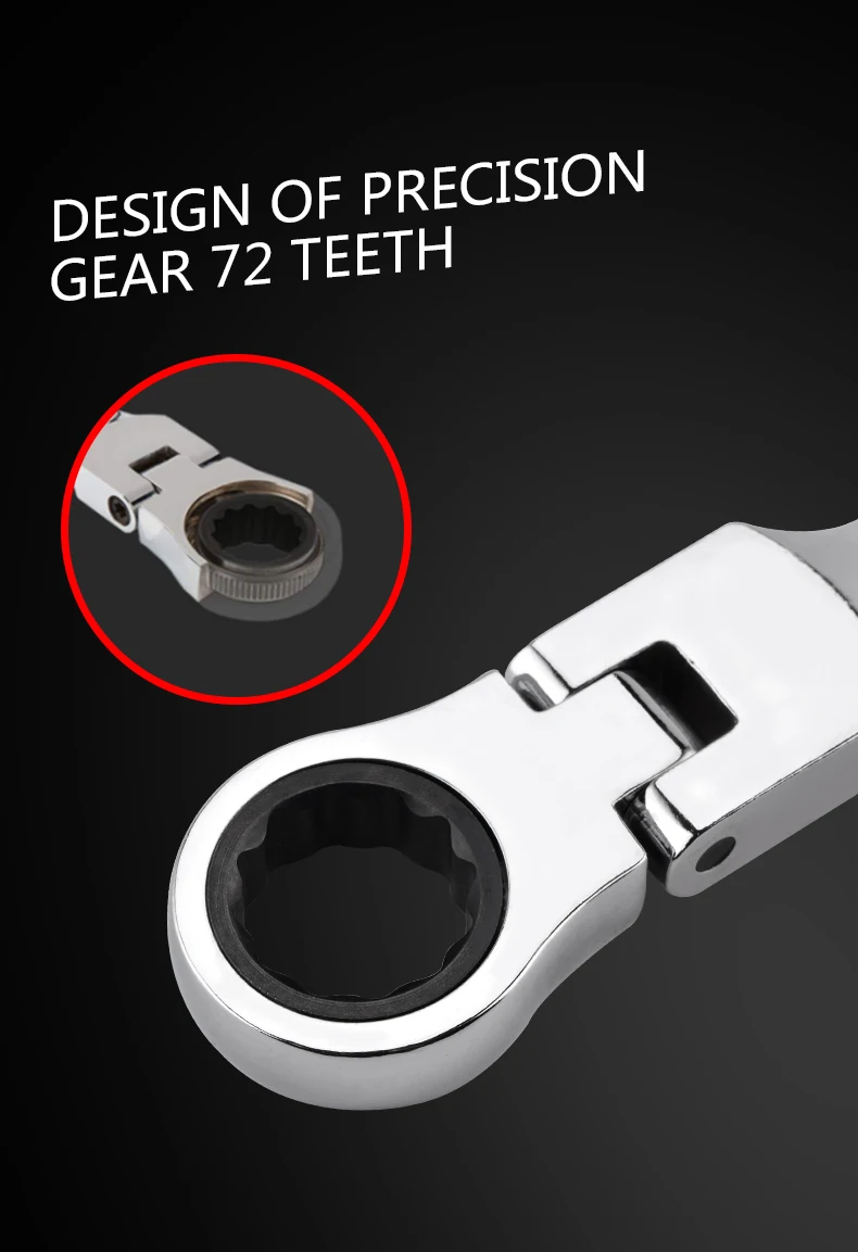 Ein Stück 8-25mm Flexible Reversible Kopf Kombination Ratsche Universal Schlüssel Schraubenschlüssel Auto Werkzeuge Für Auto reparatur – Detail 4