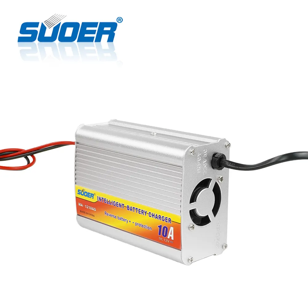 Suoer【 Battery charger 】Charger 10A 12V Universal Battery Charger  (MA-1210AS)