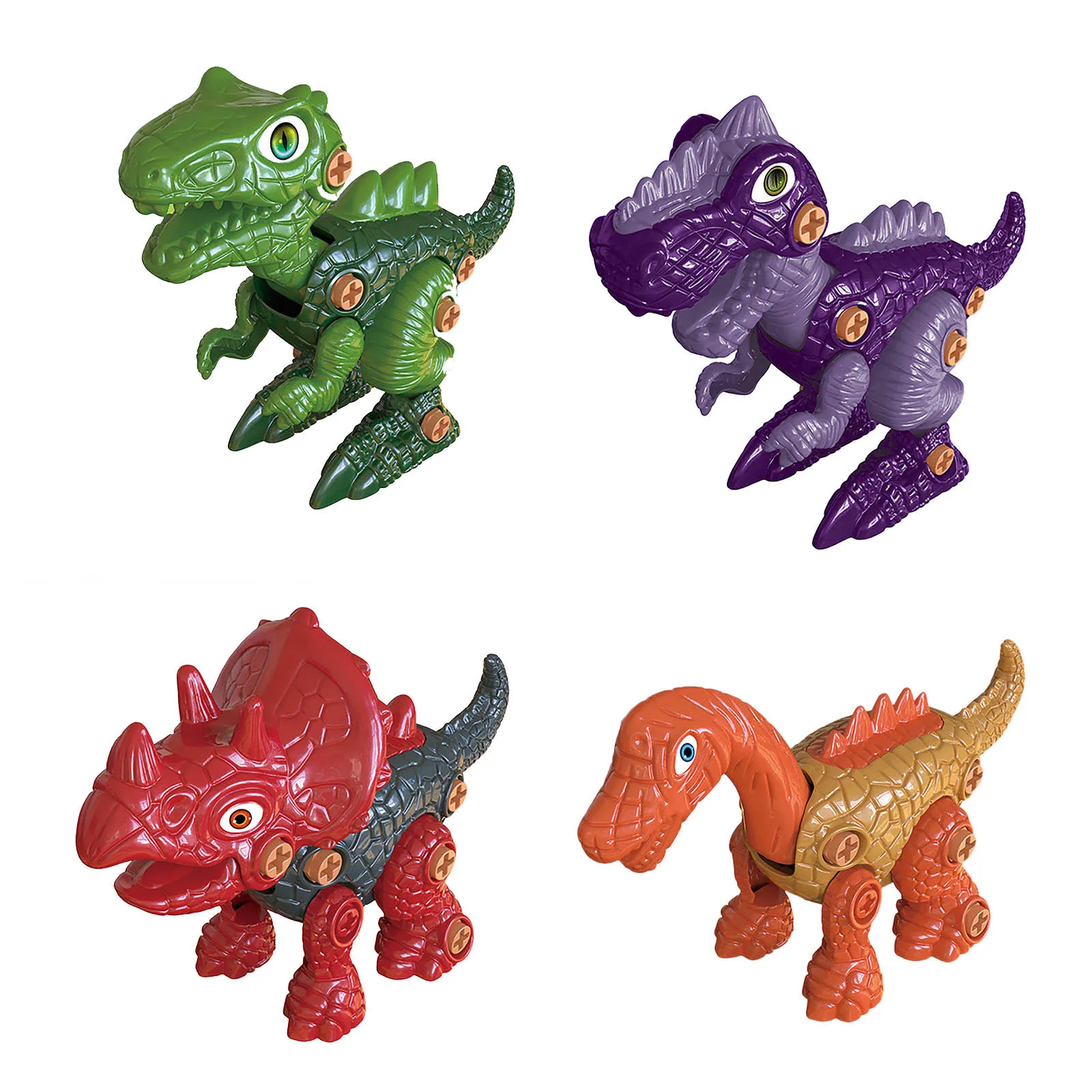 2022 Take Apart Dinosaur Toys Stem Construction Screwing Building Blocks Set Kids Drill Puzzle Game Kits Educational Toys