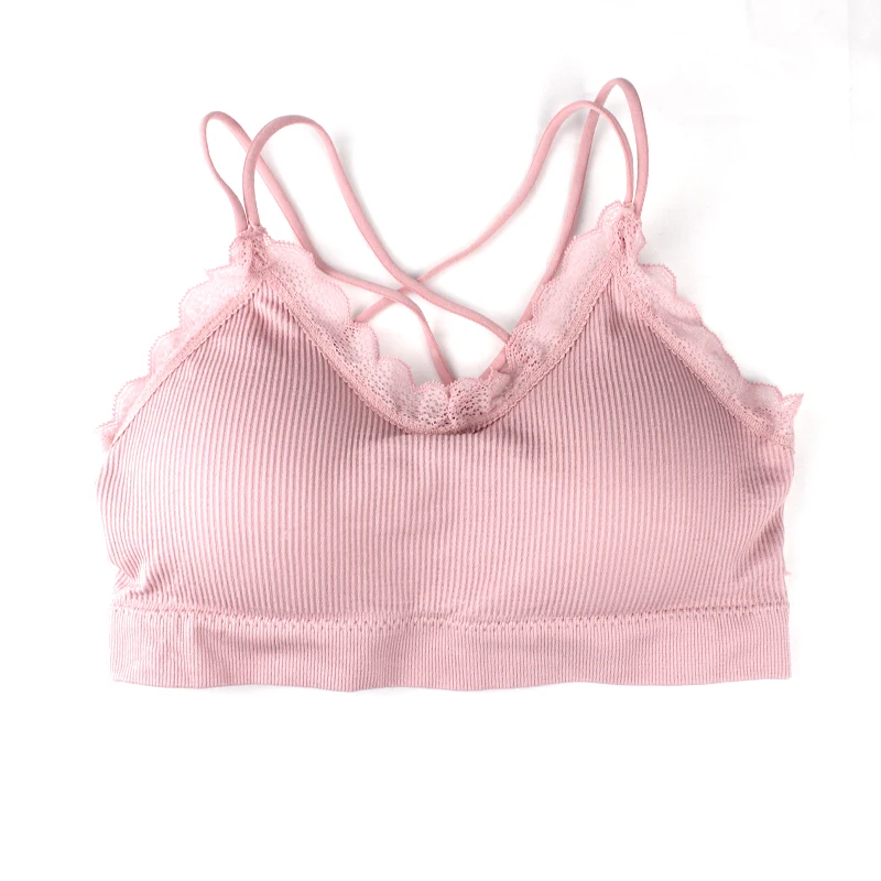 Sexy Tops Frauen Unterwäsche Weibliche Spitze Nahtlose Büstenhalter Weich Bequeme Sport Bh Mit Keine Stahl Ring Dessous Spitze Tops