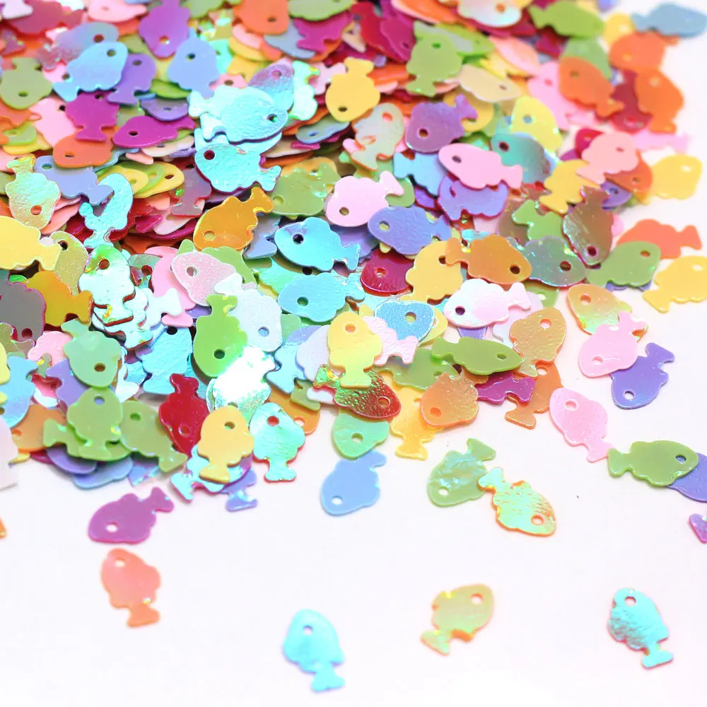 

Разноцветные блестки в виде рыбки, Материалы для творчества, блестки, пайетки, фурнитура для рукоделия, бижутерия для костюма