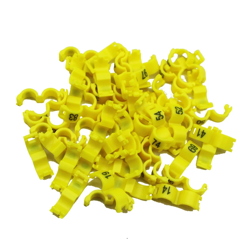 100Pcs Inner 2.7mm 3mm 4mm 4.5mm 5mm Bird Dove Pigeon Parrot Leg Rings Small Birds Foot Rings Bird Clip Ring