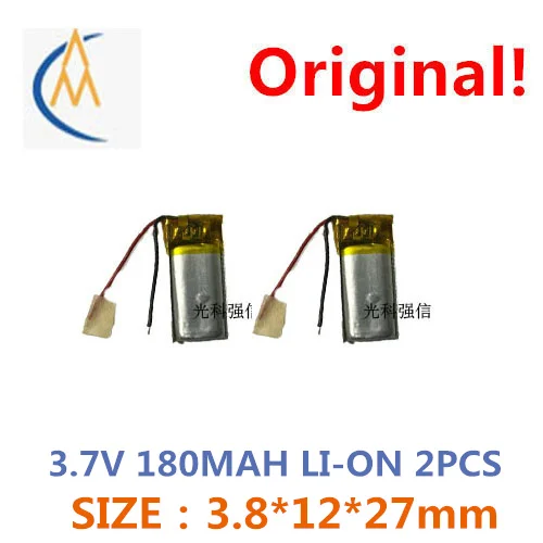 구매 더 저렴한 폴리머 리튬 이온 배터리 3.7 V 381227 180 mah MP3 스테레오 헤드셋 블루투스 키보드 태양 에너지 LED