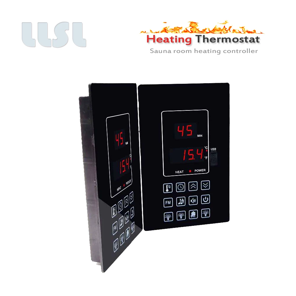 110V 220V 30A 4.5KW Stoom Sauna Verwarming Controller, Configureren Radio, MP3, Verlichting, fan Aansluiting Poorten
