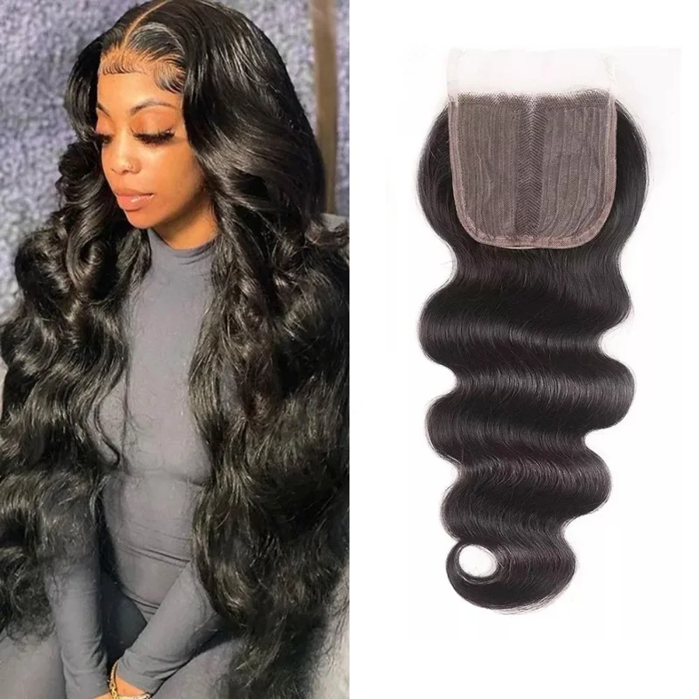 Beaudiva Body Wave Vetersluiting Midden Deel Sluiting 4X1 T Vetersluiting 10-22 Inch Braziliaanse Body wave Remy Menselijk Haar Sluiting