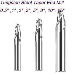 HRC55 frese coniche a 3 scanalature frese in metallo duro integrale fresa conica frese frese 0.5 1 1.5 2 3 5 8 10 15 Dgree