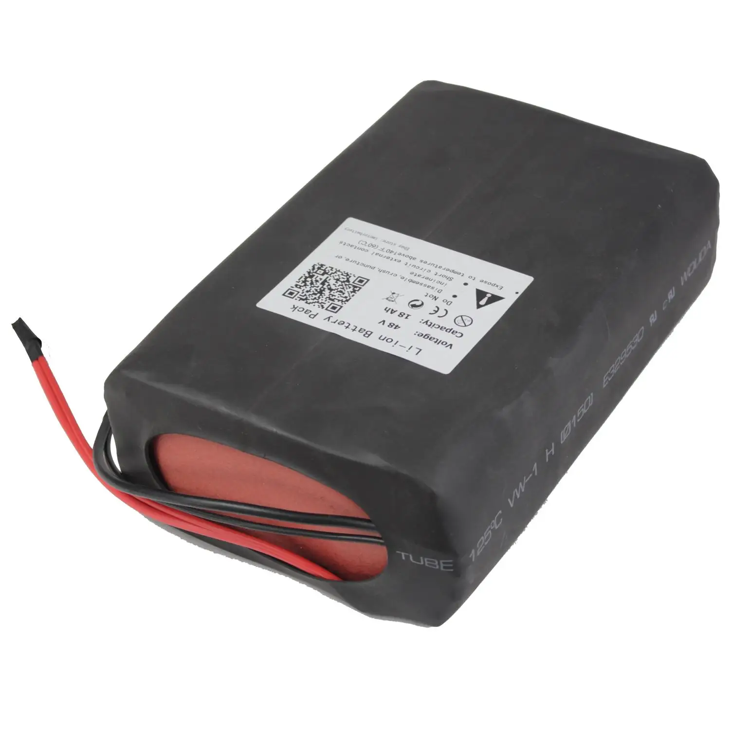 48V 18Ah Battery Pack Lithium Li-ion Pouch Cell for 1000W Motor with Charger