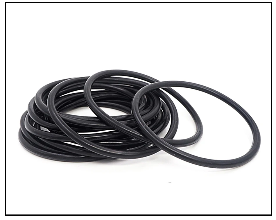 CS1.2/2/4mm OD5-200mm NBR O Ring Seal Gasket Thickness Oil And Wear Resistant Automobile Petrol Nitrile Rubber O-Ring Waterproof