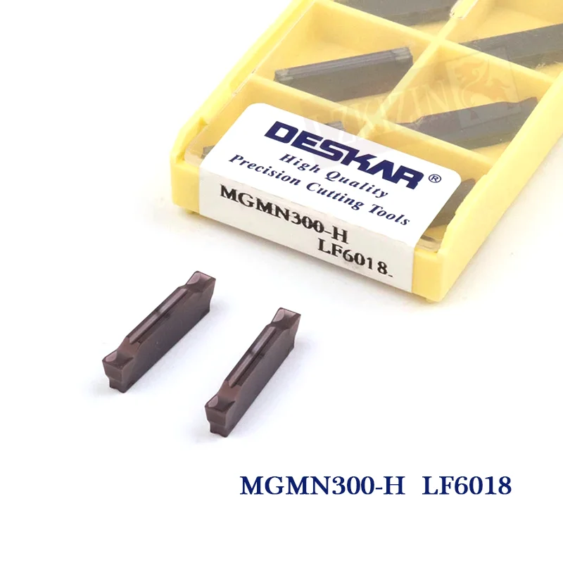 10PCS MGMN150 MGMN200 MGMN250 MGMN300 MGMN400 MGMN500 LF6018คาร์ไบด์เครื่องกลึง CNC Grooving เครื่องมือสำหรับสแตนเลส