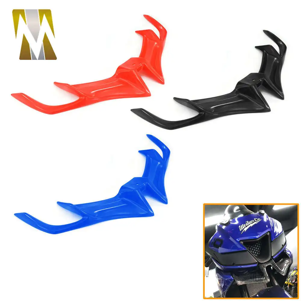 For Yamaha R15 V3 2018 2019 Accessories Motorcycle Winglets Front Fairing Pneumatic Cover Tip Wing Protective Shell Motorbike