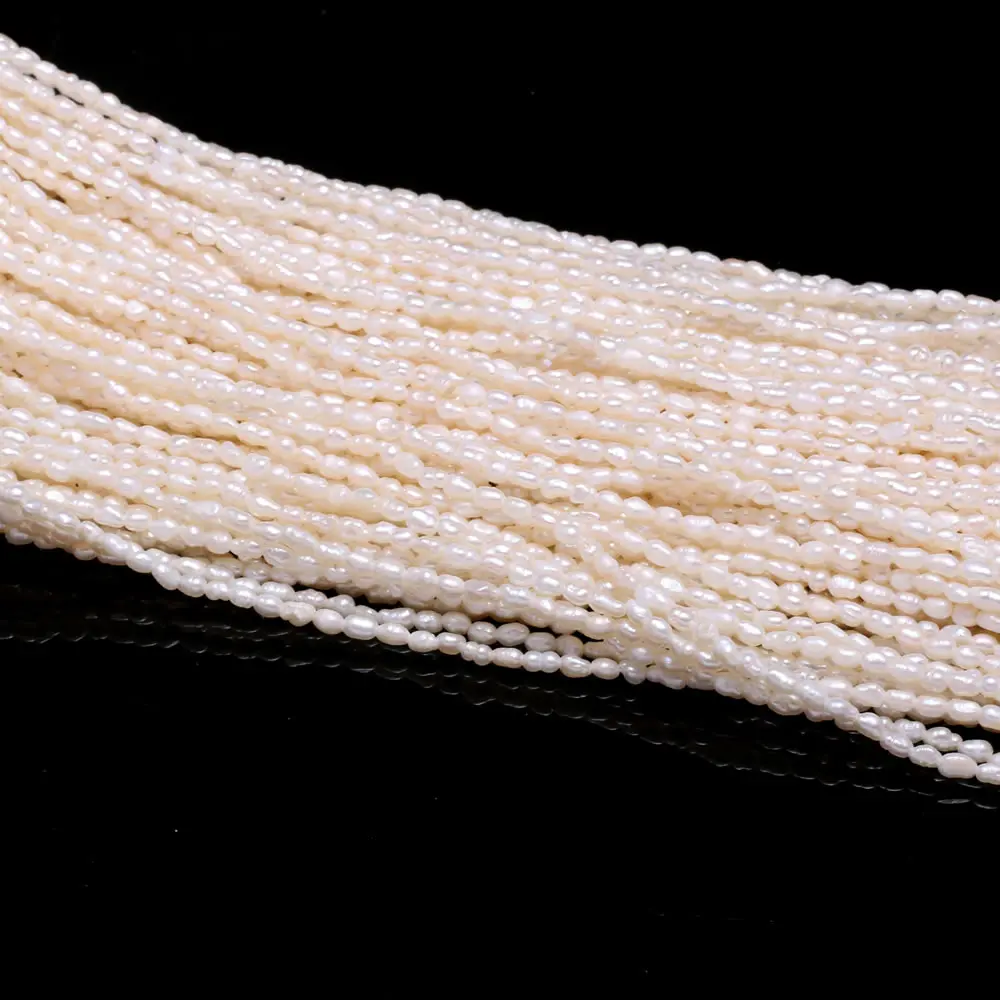 Natural Freshwater Pearl Beads Rice Shape Beads for DIY Jewelry Making Necklace Bracelet