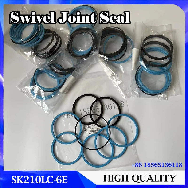 SK210LC-6E Center Joint Seal Kit YN55V00037F1 for Excavator Hydraulic Swivel Joint Oil Seal