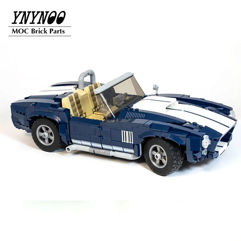 NEW MOC -10265 Cobra Roadster Building Block Bricks DIY Toys Assembled Model F40 Sports Car Boys Birthday Gifts