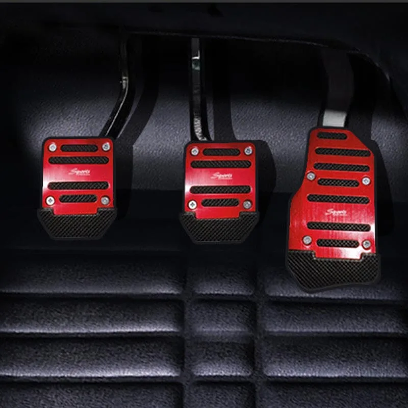 Aluminum alloy car anti-skid pedal accessories for EMGRAND Geely Vision SC7 MK CK Fiat Punto 500 Palio Renault Megane