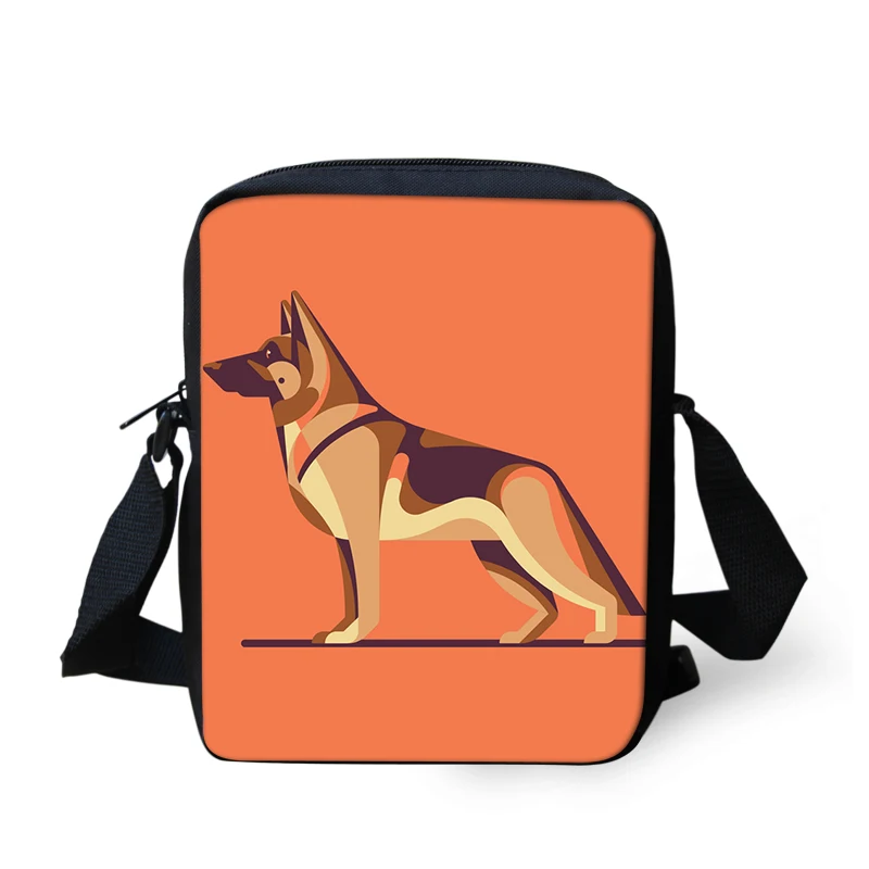 German Shepherd Shoulder Messenger Bag Crossbody School Supplies for Girls School Supplies Shopping Bags Mochila Infantil