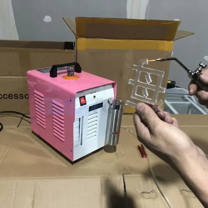 , Eletrólise Acrílica De Plexiglás, Máquina Polonesa De Chama De Solda De Água, Gerador De Oxigênio De Hidrogênio, 200W