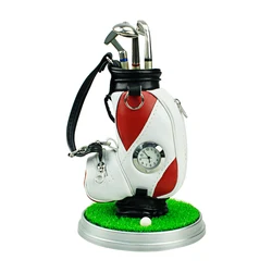 Golf Warenkorb Trolley Tasche Stift Halter Mit Uhr Schreibtisch Dekoration Liefert Geschenk