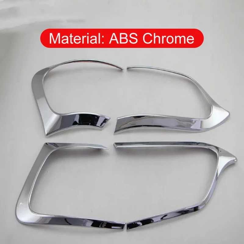 For Jeep Cherokee KL 2014 2015 2016 2017 2018 2019 2020 2021 ABS Car Rear Tail Light Lamp Eyebrow Eyelid Trim Cover Stickers