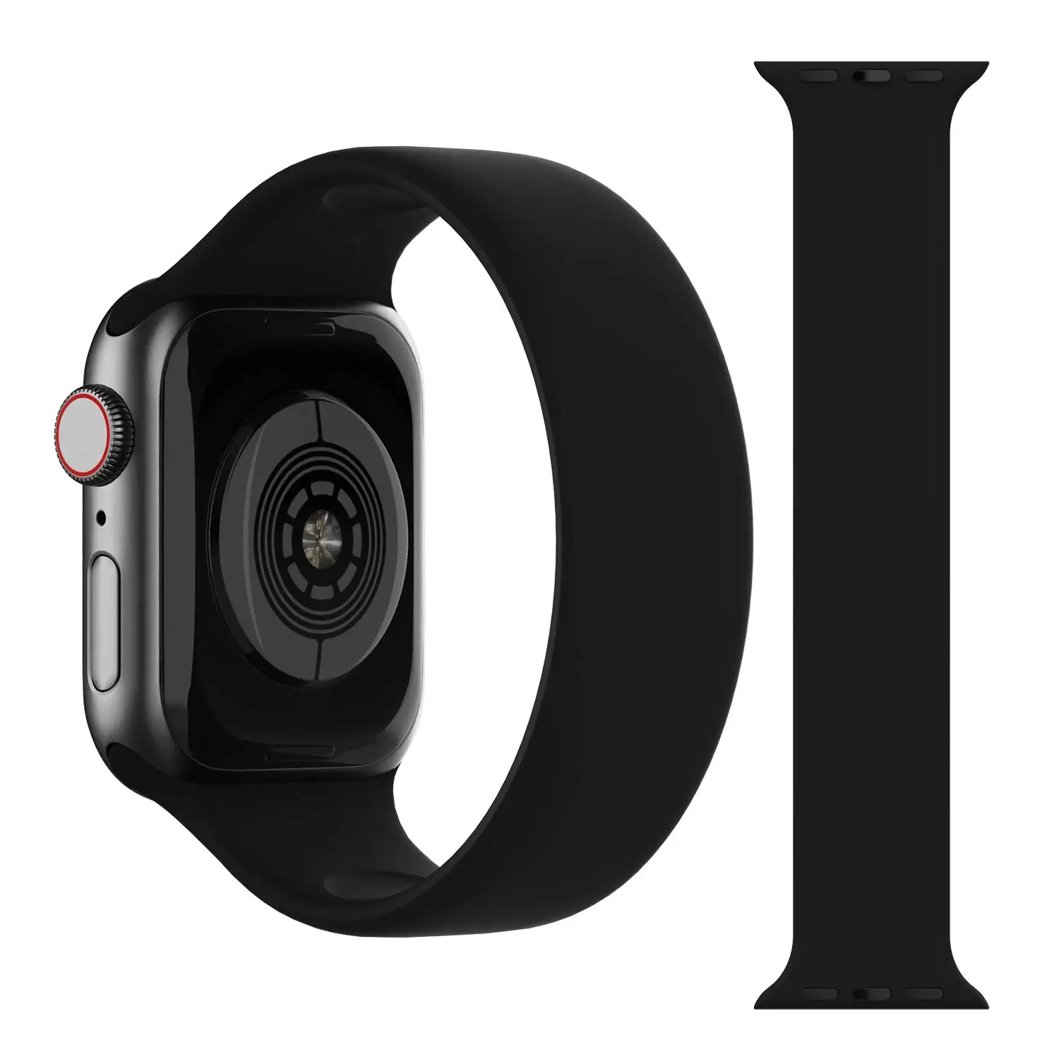 Solo Loop silicone for apple Watch Band 40mm 44mm 45mm 41mm 49mm 38mm 42mm belt bracelet iwatch series 9 8 7 6 se ultra 2 case