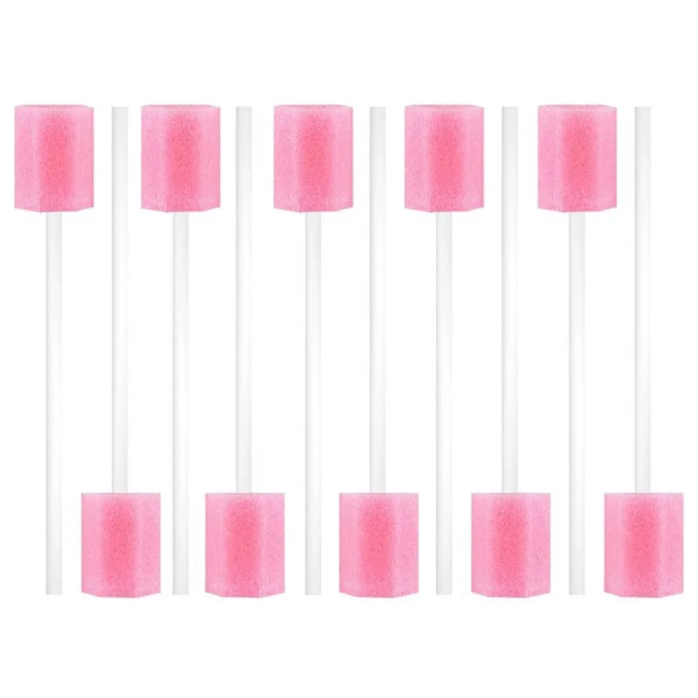 Bâtonnets en mousse pour nettoyage de la bouche, 100 pièces, jetables, pour crachats buccaux, usage médical Oral, soins buccaux