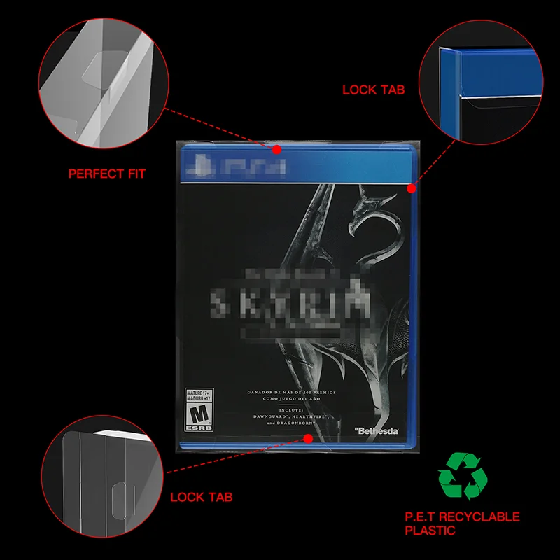 10 قطعة صندوق كم وقائي DVD PS2 XBOX WiiU مكعب لعبة مخصص واضح البلاستيك صندوق عرض غطاء غبار