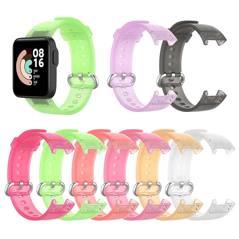 Watchband Suitable For Redmi Watch Refreshing Transparent Strap For Mi Watch Lite Glacier Strap