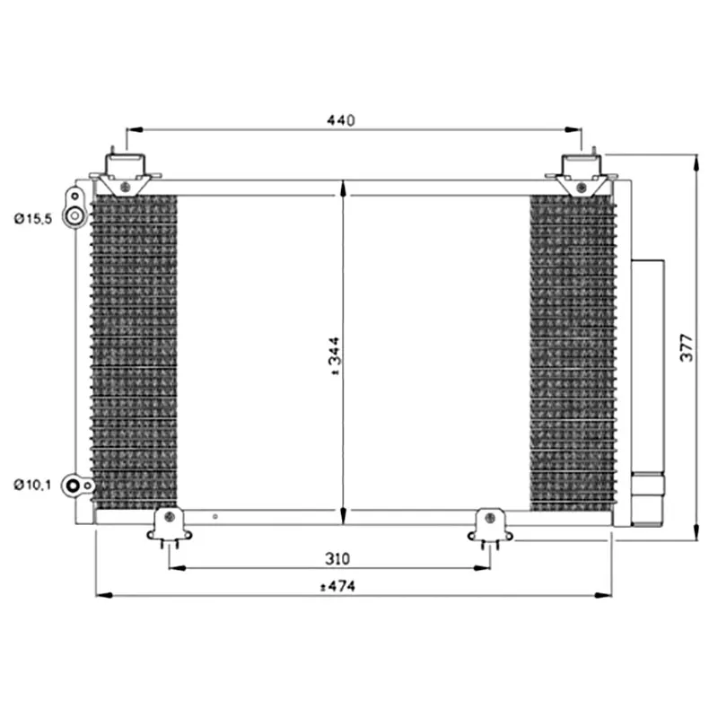 Do samochodu VAUXHALL Opel MOKKA/Chvrolet TRACKER/BUICK ENCORE 1.4 A/C układ kondycjunujący z kondensatorem powietrza 95321793 1850273 GM3030304 95026328