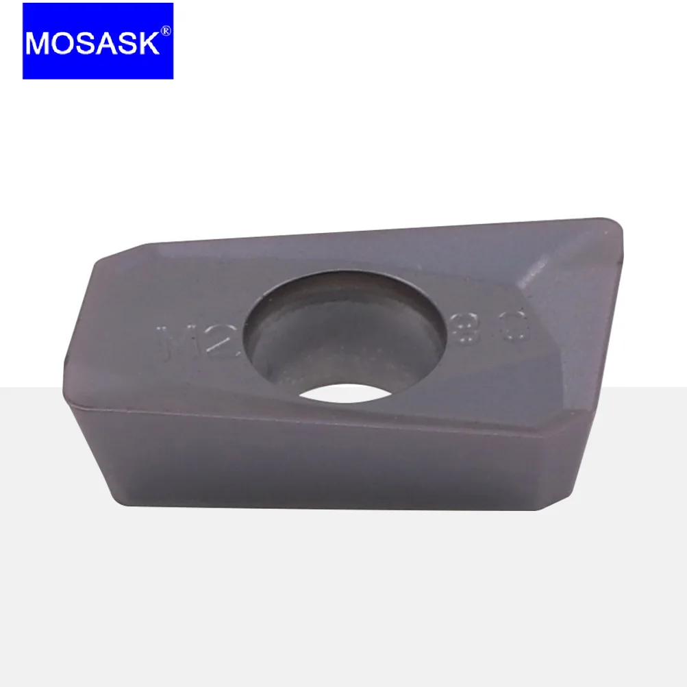 Imagem -05 - Mosask-inserções de Fresas Metal Alumínio Usinagem de Corte Carboneto Bap300 Bap400 Apmt 1135 1604 10 Pcs Aço Inoxidável