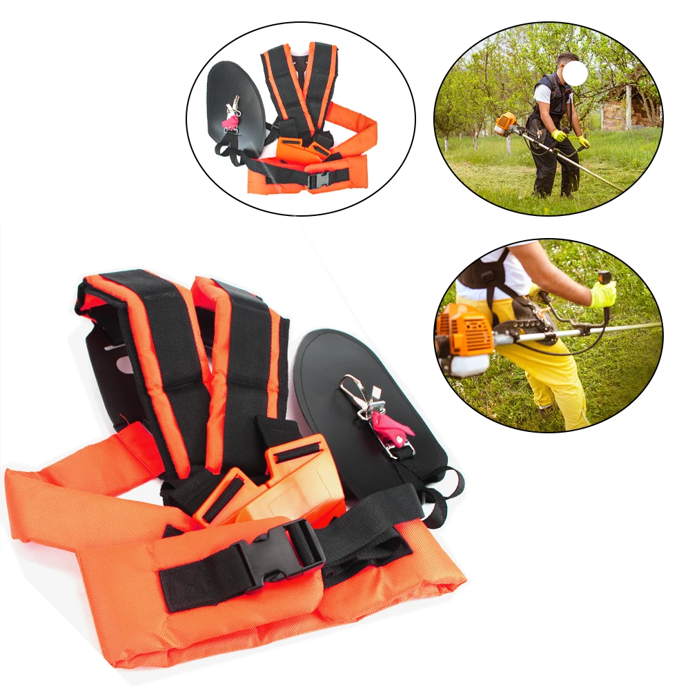 For Brush Cutter Trimmer Garden Pruner Comfortable Labor Saving Strimmer Padded Belt Double Shoulder Harness Strap W Shape