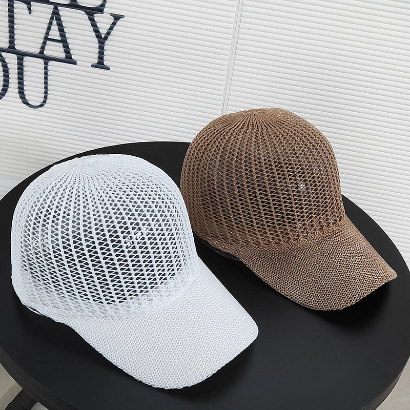 2021 New Ladies Baseball Cap Summer Korean Version of The INS Hollow Shade Caps Net Red Fashion Wild Breathable Mesh Hat