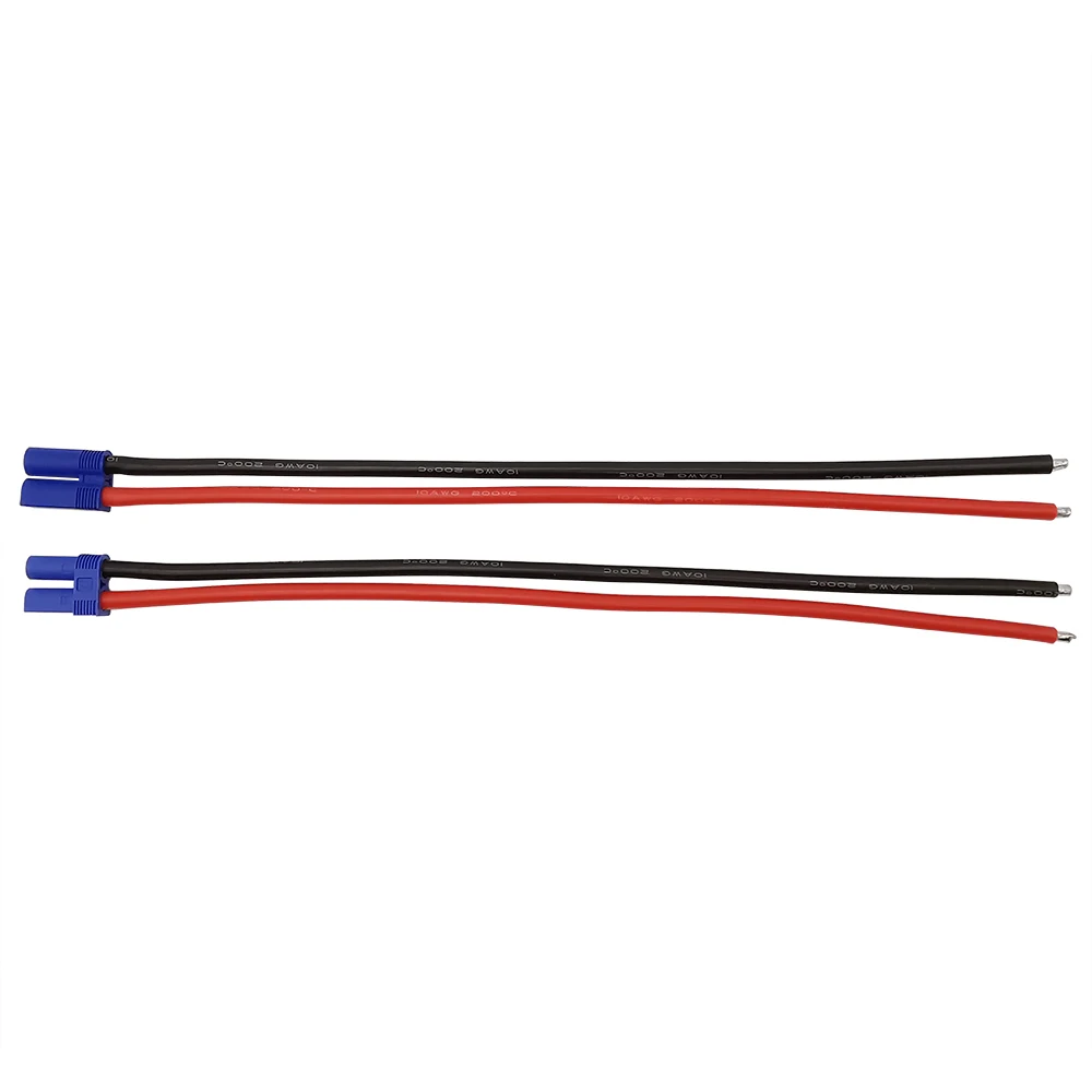 EC5 Male Plug Female Jack Connector 10AWG Silicone Cable for RC Battery Toys Pigtail Wire Length 10CM 15CM 30CM