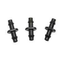 Conectores de manguera de agua recta de doble púa, acoplamiento para tubo de manguera de 4/7mm, Micro Flujo de riego por goteo, ajuste de conectores rectos