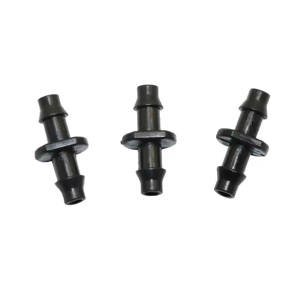 Double Barb Straight Water Hose Connectors Coupling for 4/7mm Hose Tubing Micro Flow Drip Irrigation Straight Connectors Fitting