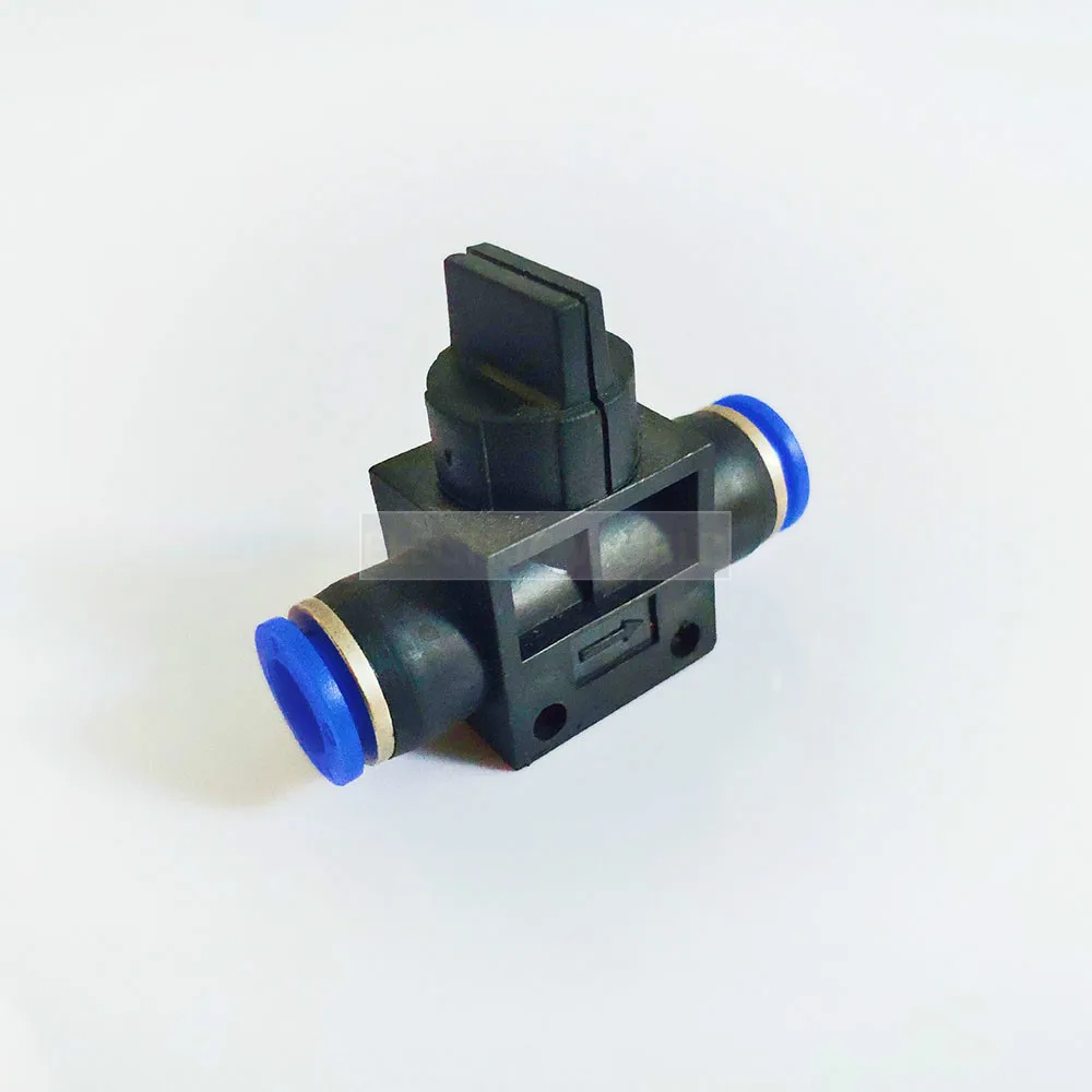 T-joint 2-Way Flow Limiting Speed Air Pneumatic Fitting 10mm 8mm 12mm OD Hose Pipe Tube Push Into Connect Control Hand Valve