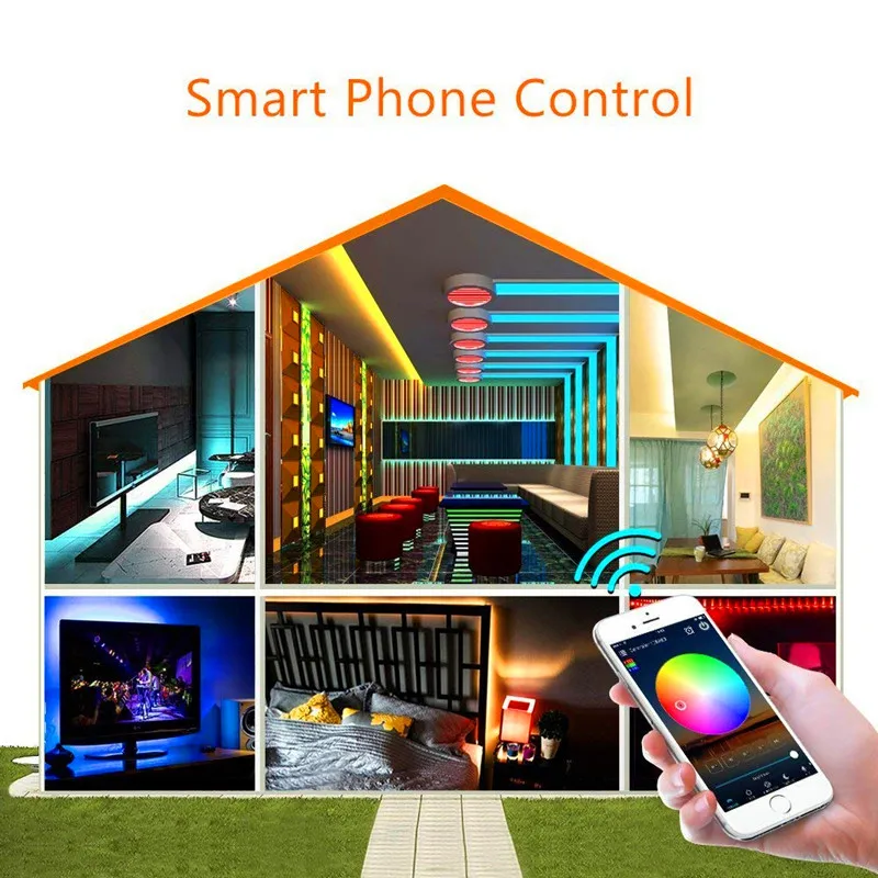 WiFi RGB RGBW RGBWW LED Controller DC 12V 24V 4Pin 5Pin 6Pin Magic Home Music Voice IOS Android Phone Wireless APP Controler