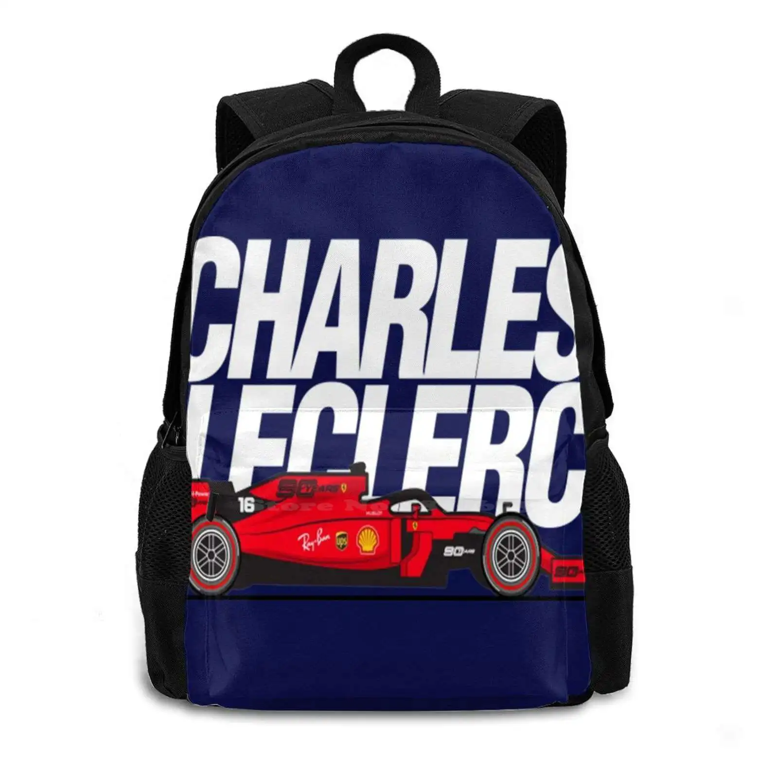 Charles Leclerc Charles Leclerc Bag Backpack For Men Women Girls Teenage Black 2018 488 Gtb