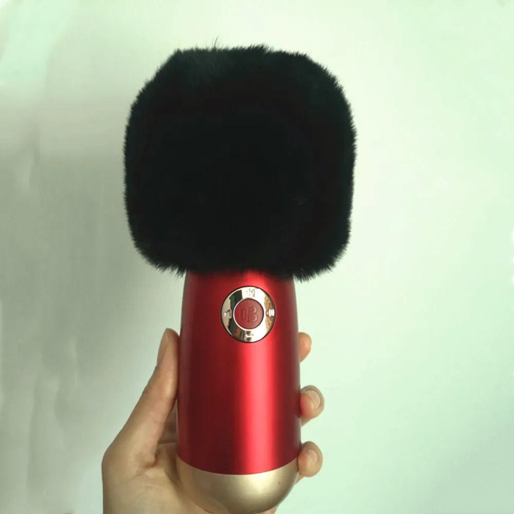 Funda de micrófono de viento de piel Artificial para exteriores, protector de parabrisas de Muff para Changba Q3 Mic, gato muerto, Q3