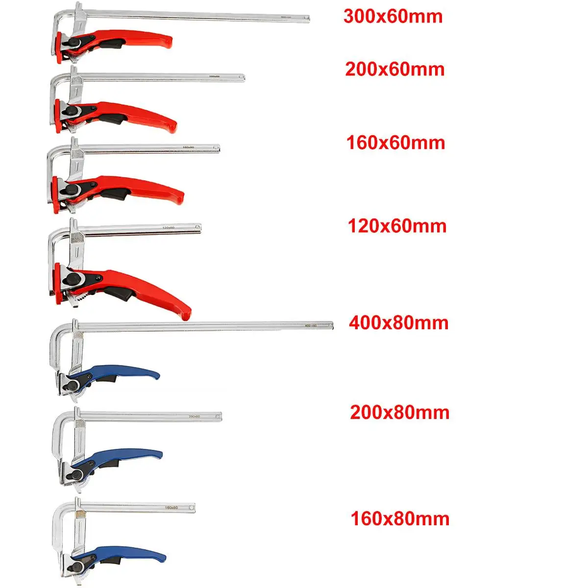 Quick Guide Rail Clamp Carpenter F Clamp Quick Clamping for MFT and Guide Rail System Hand Tool Woodworking DIY